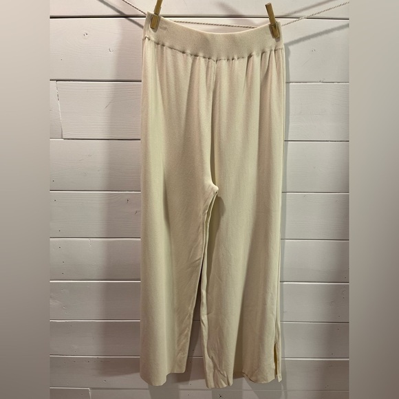 UCHUU - Beige Wide-Leg Knit Pants (Estimated S/M) - Picture 11 of 11